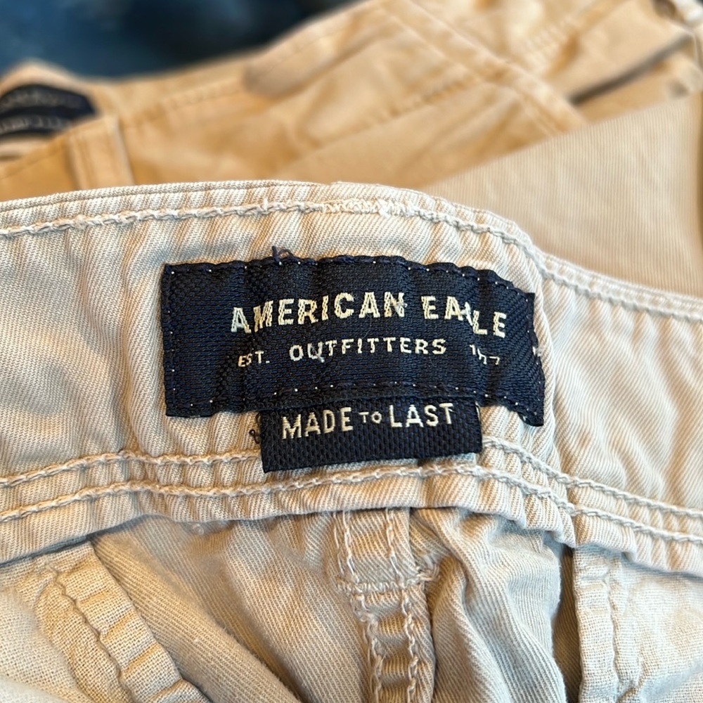 American Eagle Outfitters Relaxed Straight Pants Men's Khaki